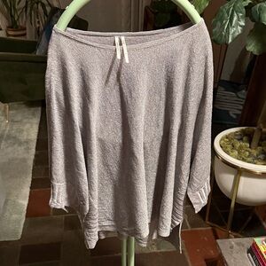 Anthropologie Asymmetrical Silver Skirt